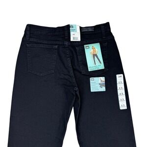 Vintage Lee‎ Jeans Relaxed Straight Black Mom Jeans  Women Size 8  DEADSTOCK Y2K